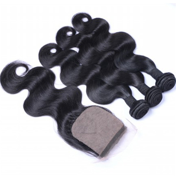 EMEDA Malaysian unprocessed natural full body wave black hair weave bundles QM022